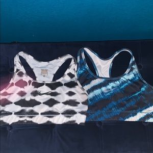 Two Nike sports bras size M